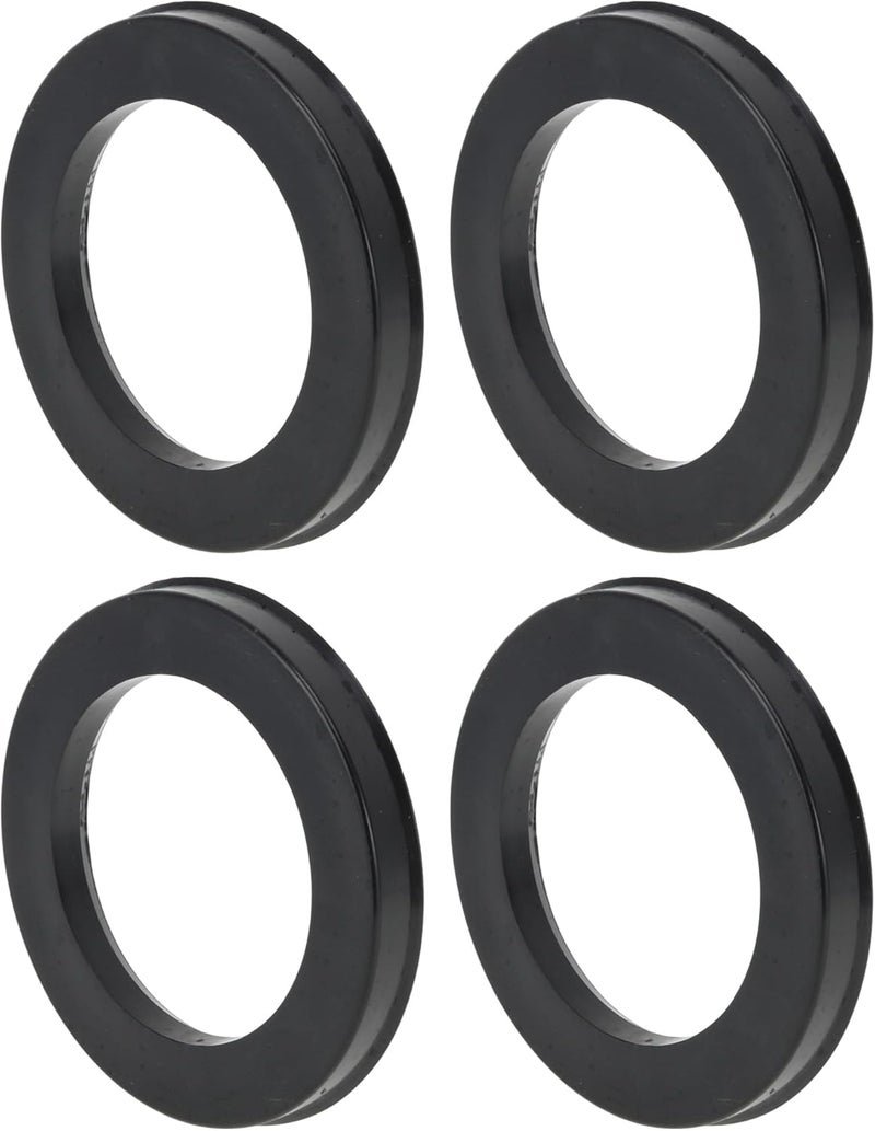 VekAuto 93.1mm to 64.1mm Car Wheel Hub Centric Rings Black Polycarbonate Wheels Center Shaft Shock Absorbing Hubrings 4 Pcs - Image 1